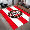 PSV Eindhoven Flannel Pattern Square Carpet,Area Rug,Carpet Rug for Living Room Bedroom Sofa Playroom Decor,Non-slip Floor Mat