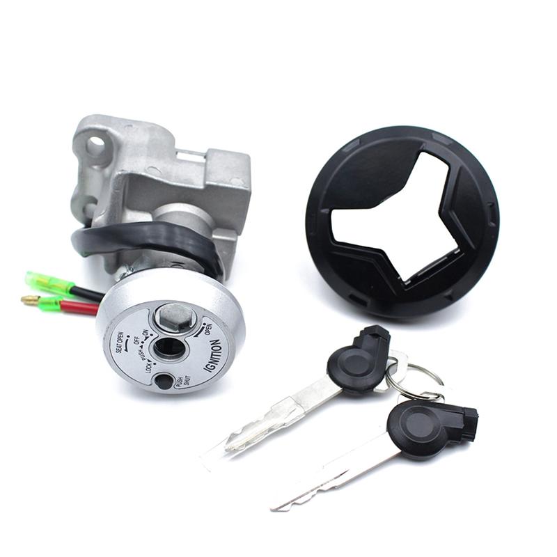A03E-Motorcycle Ignition Switch Lock Fuel Petrol Tank Gas Cap Accessories For Yamaha NMAX 155 2015- Gas Cover With Key