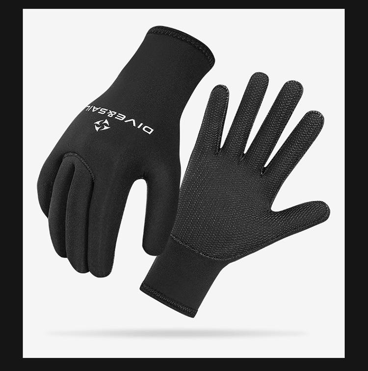 DIVE&SAIL 5MM Diving Gloves: Cold-Proof, Scratch-Resistant for Swimming, Surfing, Fishing, Rescue & Cycling