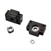 1 Set Ball Screw Support BK12 BF12 Fixed Floating Ball Screw End Support, Ball Screw Bearing Seat Rail Shaft Supports Tools