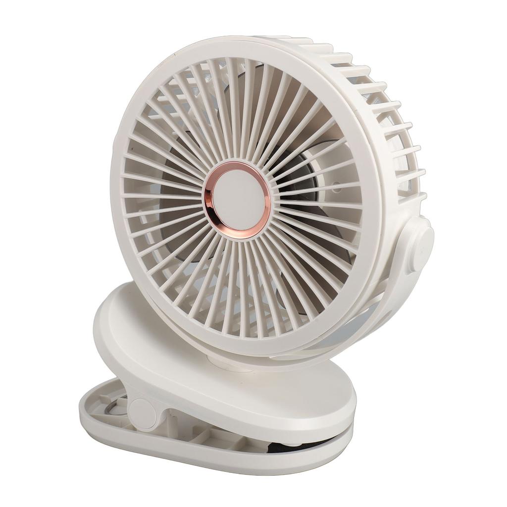 10000mAH USB Clip On Fan Rechargble Miniature Table Fan Portable 360 Degree Rotate Cooling Fan for Bedroom   Desktop