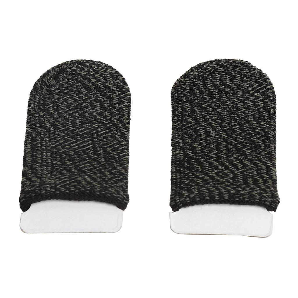 Чехол для мобильного игрового пальца, многоразовый, устойчивый к поту, сенсорный игровой контроллер, черный