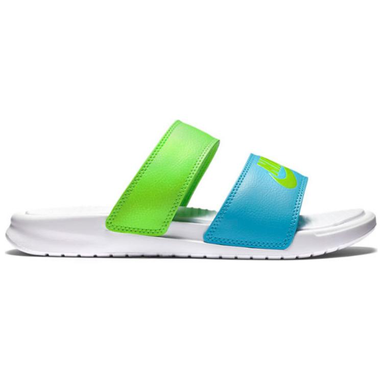 Nike Benassi Comfortable Lightweight Non-Slip Slide Sandals Women Footwear Blue Green 819717-431