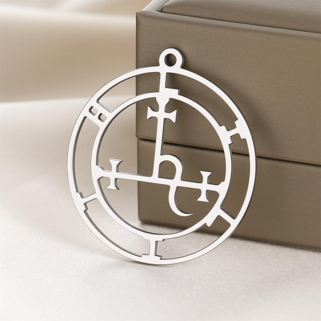 Goddess Sigil of Lilith Pendant Stainless Steel Demon Seal Marbas Pendants Solomon Amulet Jewelry Wholesale