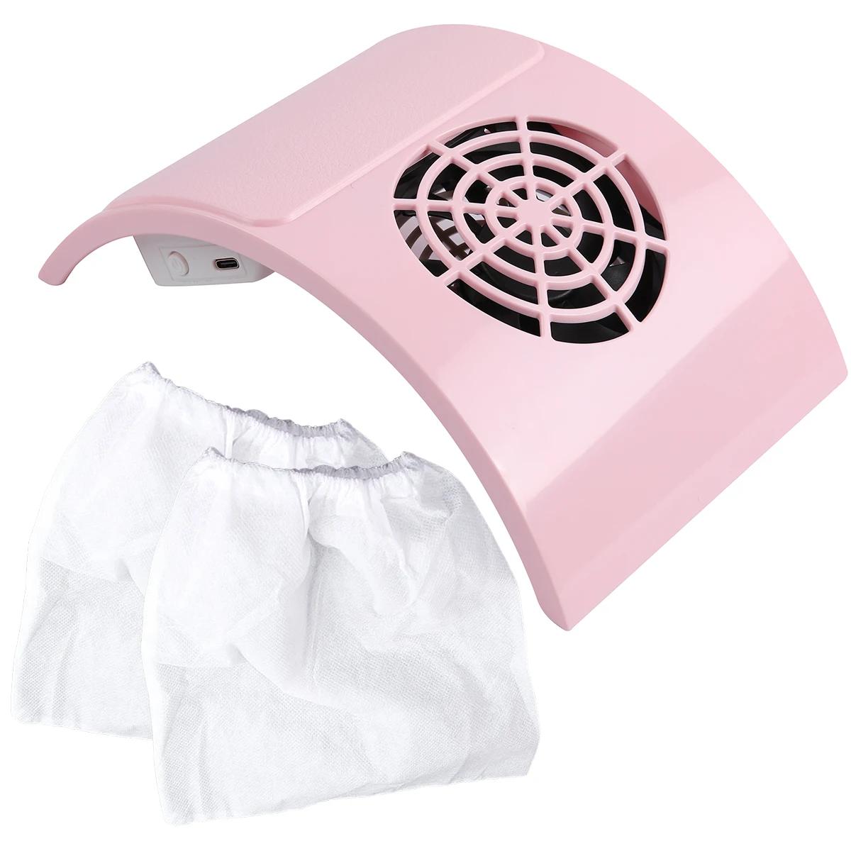 

TFSCLOIN Професійний пилосос для нігтів Низький рівень шуму Пилосос для нігтів Знімний фільтр Витяжка для нігтів Інструмент для нейл-арту рожевий