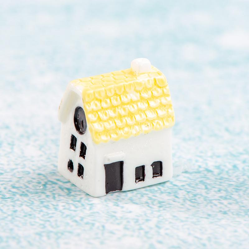 

Мох Микро Ландшафтный Декор Сельский Маленький Дом Китайский Дом Настольный Смоляной Декор Мясистый Декоративный Материал Аксессуары 10pcs белый