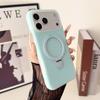 Compatibile con Apple iPhone 17 Pro Max Custodia con Cerniera in Silicone Liquido & iPhone 16/15 Custodia con Supporto Magnetico Dopamina