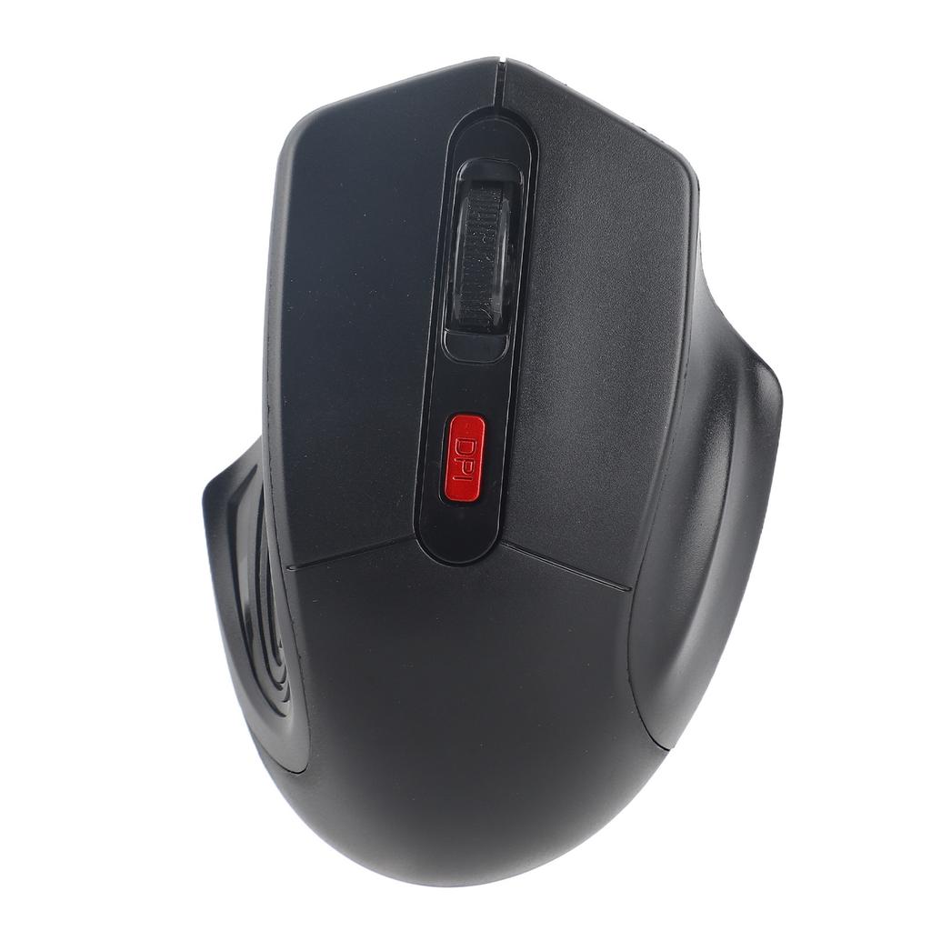 Wireless Mouse 2.4G Wireless Transmission Three DPI Adjustable Ergonomic Design Gaming MouseBlack