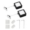 A84E-Retractable Remote Control Tethers, Remote Cable Lock , 6.6Ft /2M Remote Control Security Lock For TV And DVD 8 Pcs