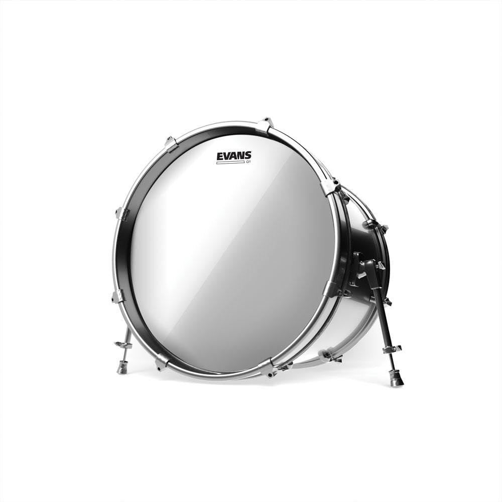 EVANS G1 Bass Drum Head BD20G1 Clear 20-inch Single-Ply 10mil