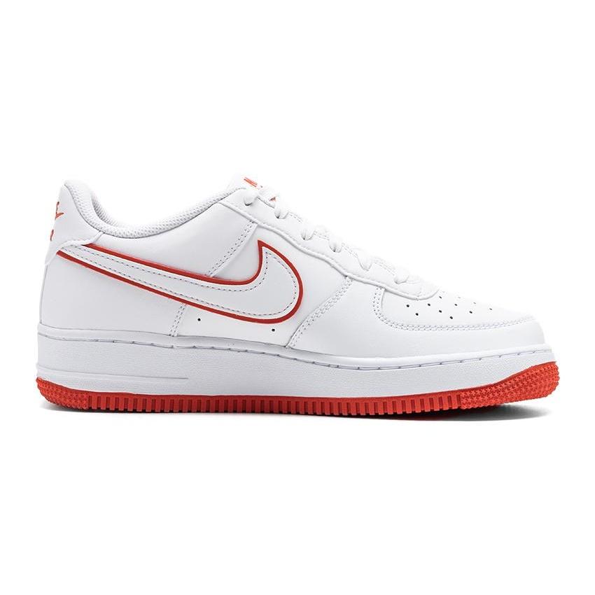(GS) Nike Air Force 1 Low 'White Picante Red' Kids' DV7762-101