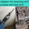 Square Hole Drill Bit Adapter,Easy Install & Remove,Accessory for Drill Press and Mortising Machine,Power Tool Part