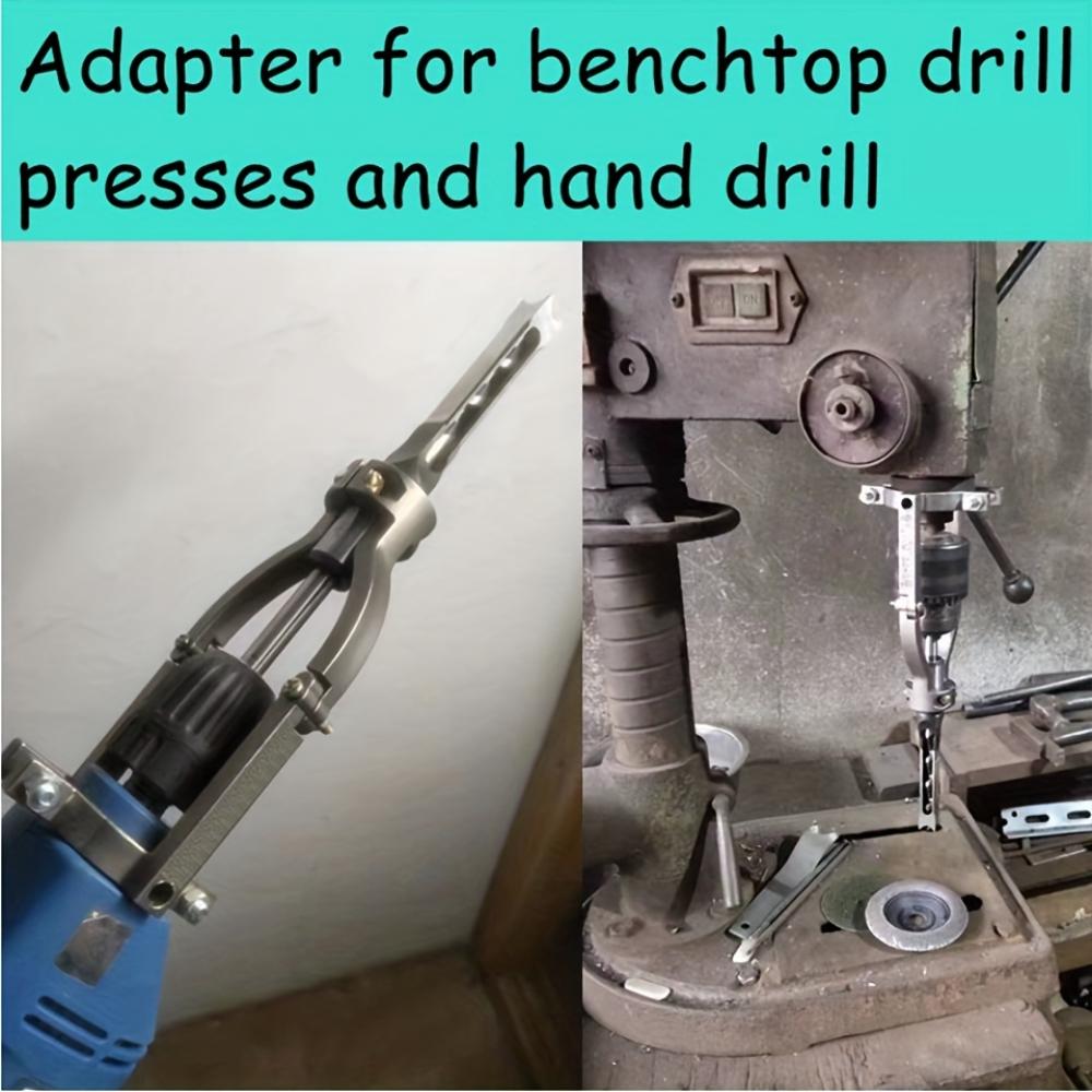 Square Hole Drill Bit Adapter,Easy Install & Remove,Accessory for Drill Press and Mortising Machine,Power Tool Part