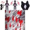 Siren Head Kid Black Cat Jumpsuit Cosplay Costume Bodysuit Halloween Party