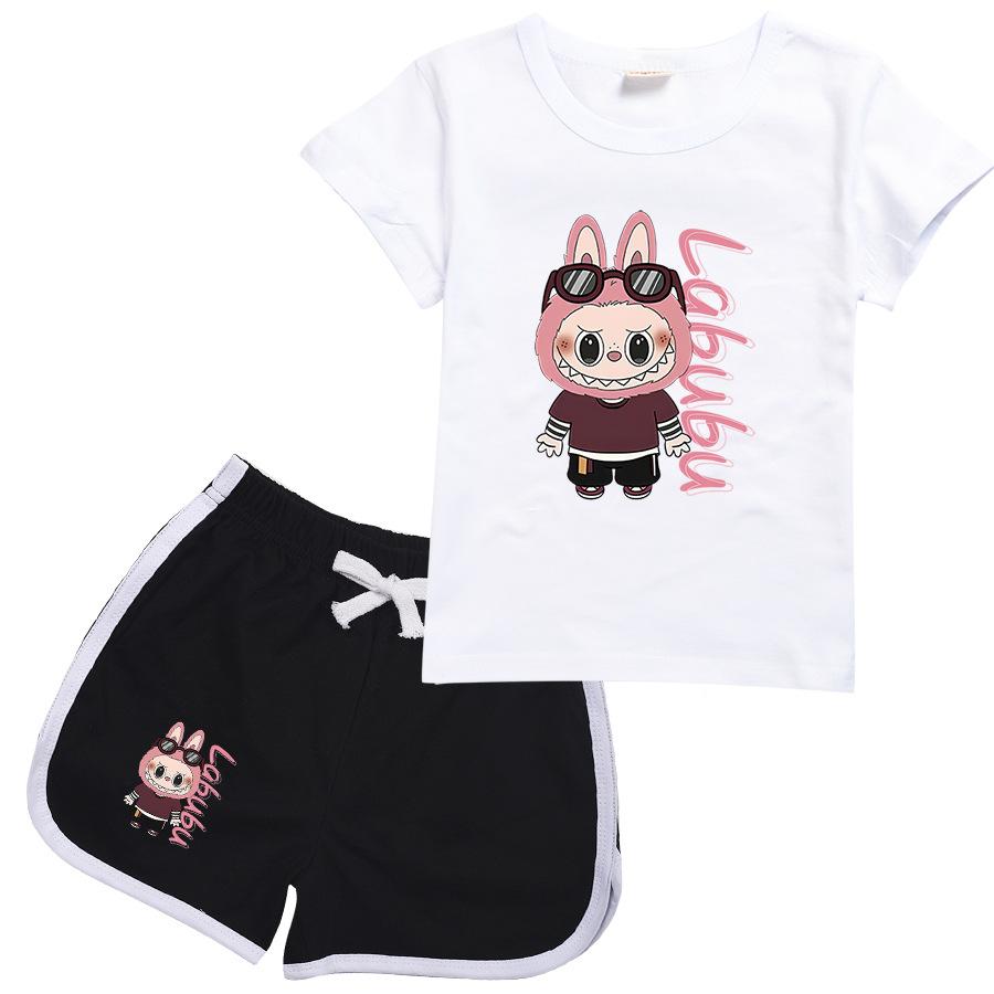 Labbrub Cartoon Printed Kids' Suit - Fashionable and versatile simple cartoon pattern breathable wearing comfortable prints
