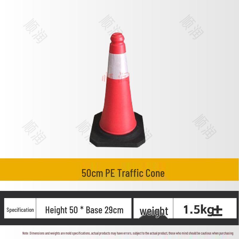 Reflective Traffic Safety Cone - 50/75/100CM, Road Safety Warning Cone
