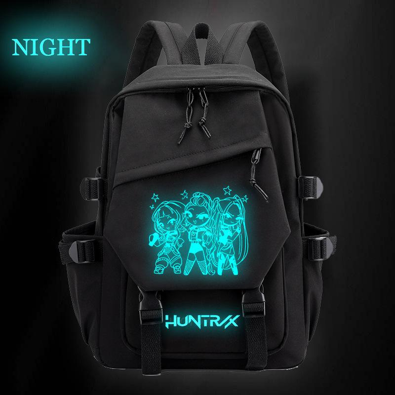 New Luminous Schoolbag, Witch Hunter Girl Group Surrounding Fashion Backpack, Male and Female Versatile Student Casual Backpack
