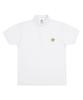 Graver [Unisex] Flower Embroidered Pique Short Sleeve T-Shirt_White
