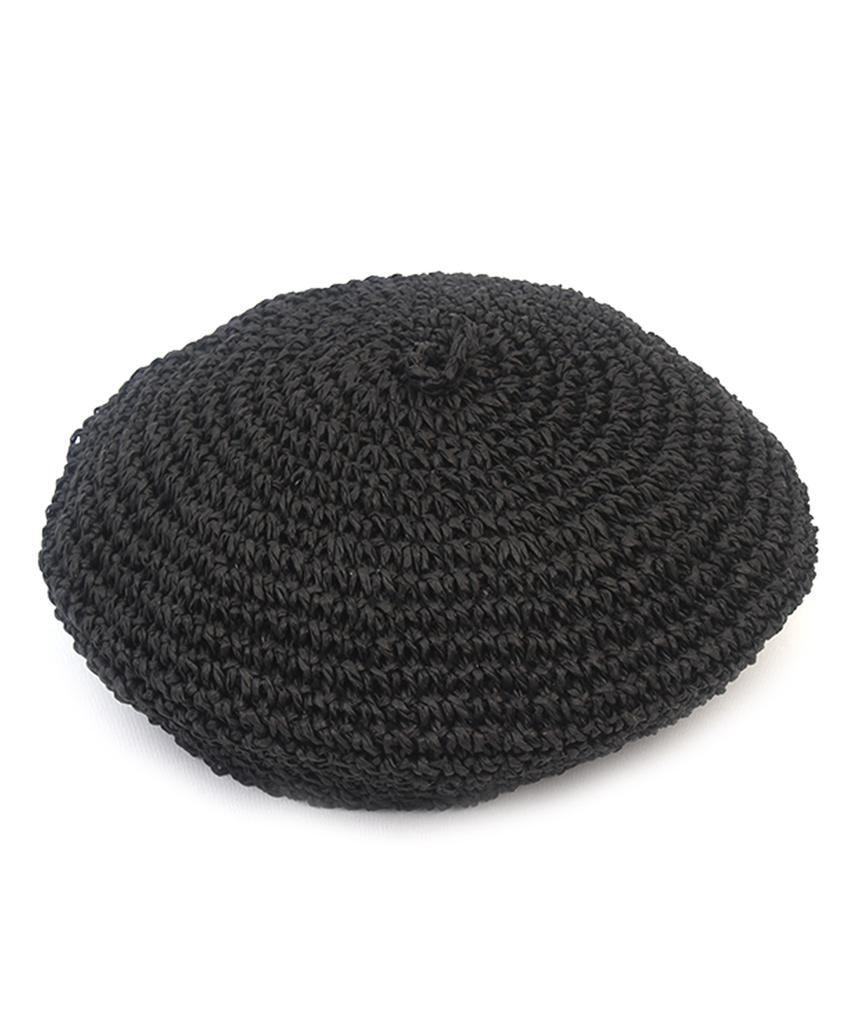 Yunibeosyeolkemiseuteuli Rattan Summer Black Beret