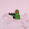 Design Animal Quirky Frog Pin Stylish Alloy Brooch For Bags And Clothing