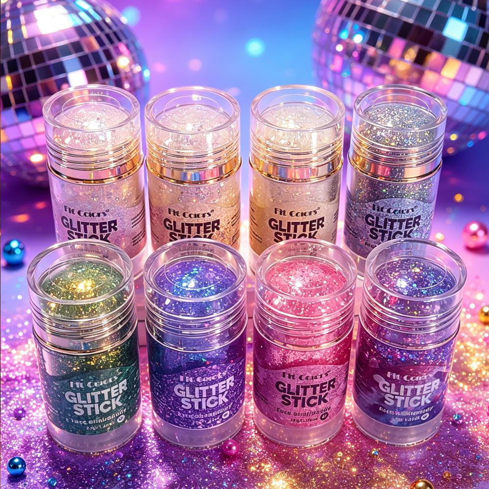 Body Paint Glitter Stick Face Lip Stick Gold Glitter Eyeshadow Stage Sparkling Sequins Cream Glitter Gel High Gloss Makeup