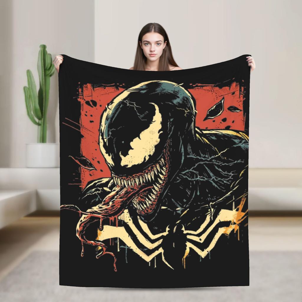 Venom Blanket Plush Awesome Soft Throw Blanket for Coverlet Decoration