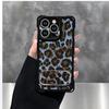 Blue Leopard Print for IPhone 16 Mobile Phone Case 15pro for Apple 16ProMax Couple Model 14 with Lanyard 13