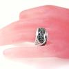 Black White 'Romy' Silver Ring