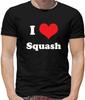 Ich liebe Squash Herren T-Shirt - Spieler - Sport - Spiel - Schläger - Racquetball