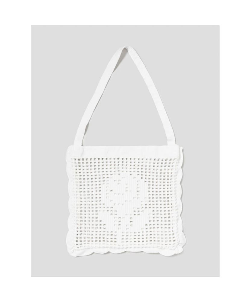 8seconds Scallop Crochet Bag Ivory