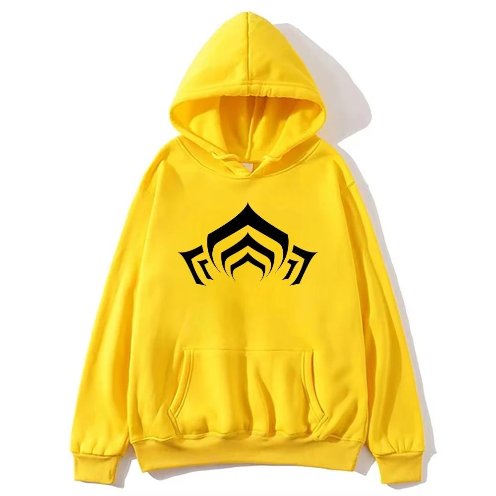 2025 Warframe Logo Graphic Men's Hoodie Fall Casual Long Sleeve Tracksuit Unisex Women Men High Street Sweatshirt Oversized Pull