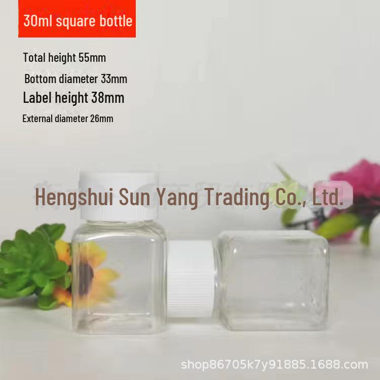 Clear Plastic Wide-Mouth Bottle with Lid for Capsules, Small Alcohol Samples, or Honey