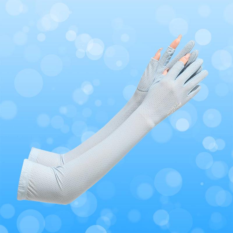 Damen Eis-Seide Sonnenschutz Armstulpen für Outdoor-Radsport