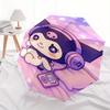 Cute Character Automatic Opening and Closing Parasol Compact Travel umbrella with 8 Ribs for Women and Men Ideal Birthday/Christmas Gift, Ou