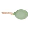 Frying Pan Wood Handle Aluminum Alloy Cooking Skillet Fast Heating Non Stick Omelet Pan for Home Kitchen