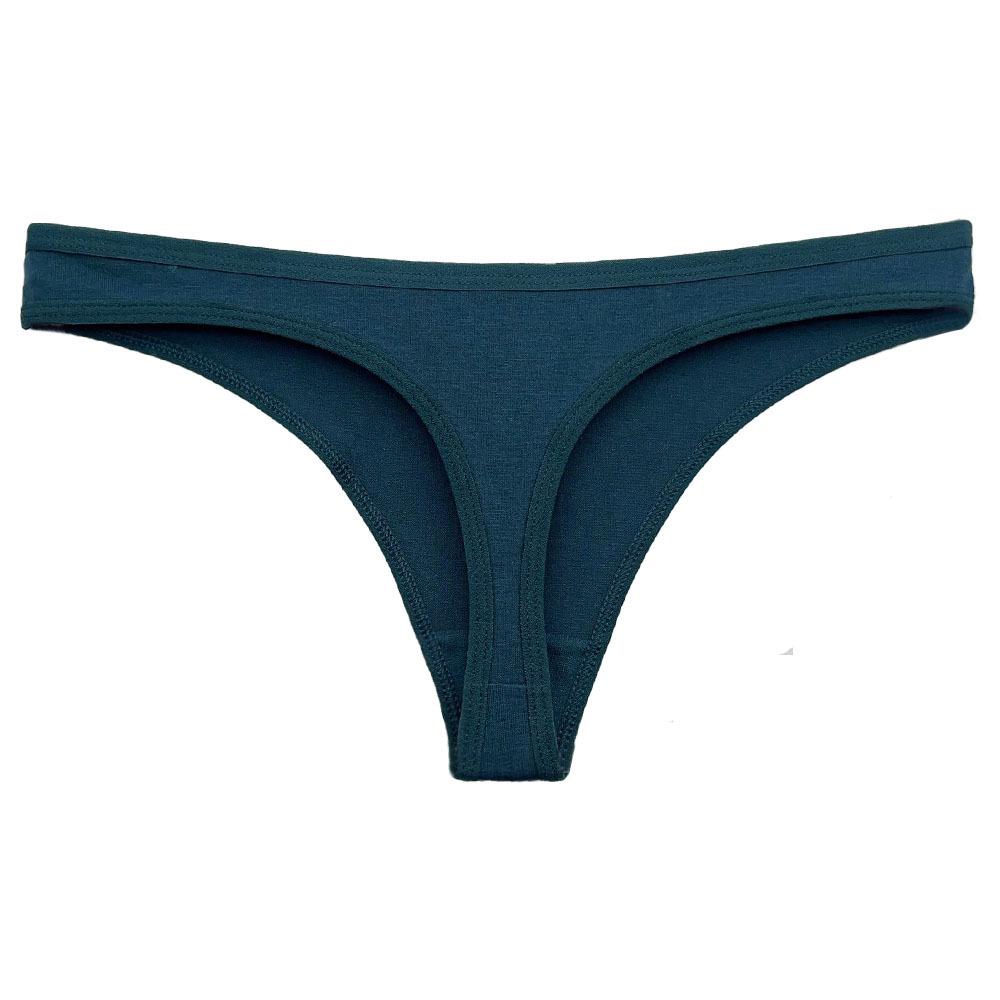 Damen 95% Baumwolle Atmungsaktive Low-Waist Yoga-Tangas