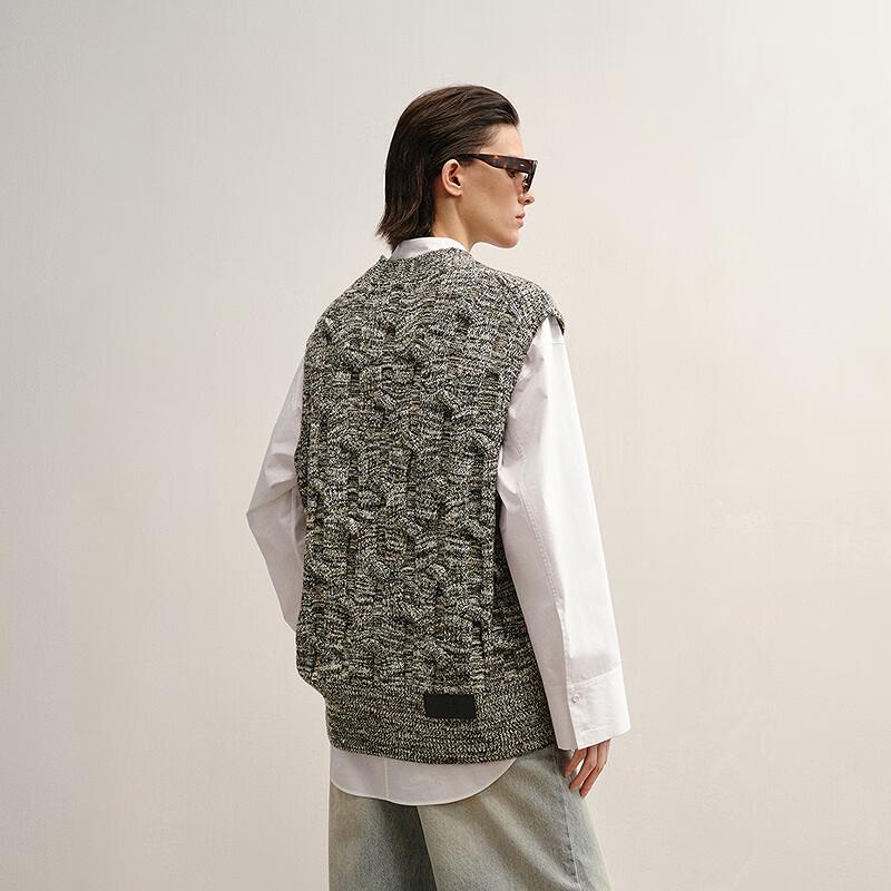 LESS 2025 Winter Lamb Wool Knit Vest
