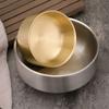 Korean 304 Stainless Steel Rice Bowl Double Layer Anti-Scalding Soup Noodles Bowls Salad Fruit Bowl Kitchen Tableware