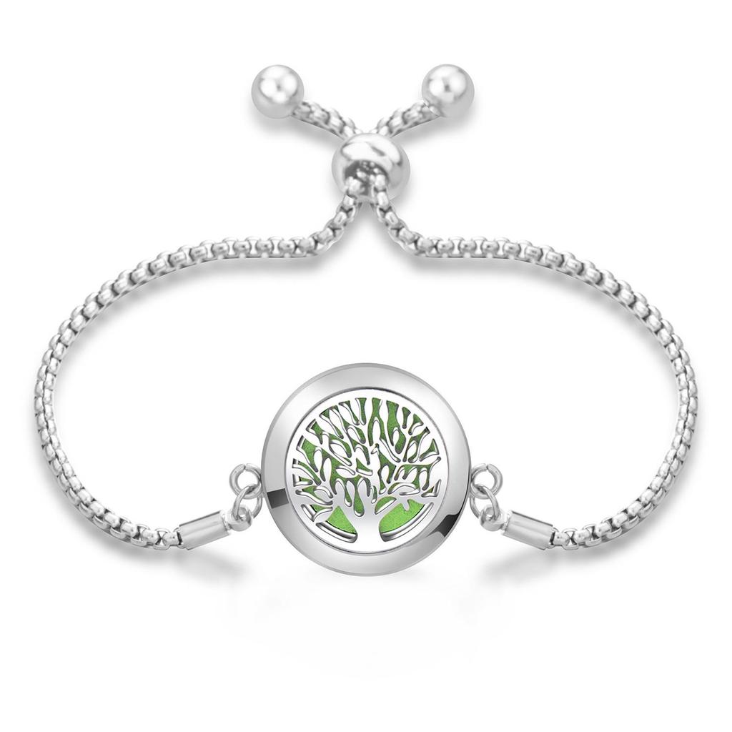 Women's Openable Titanium Steel Essential Oil Diffuser Bracelet