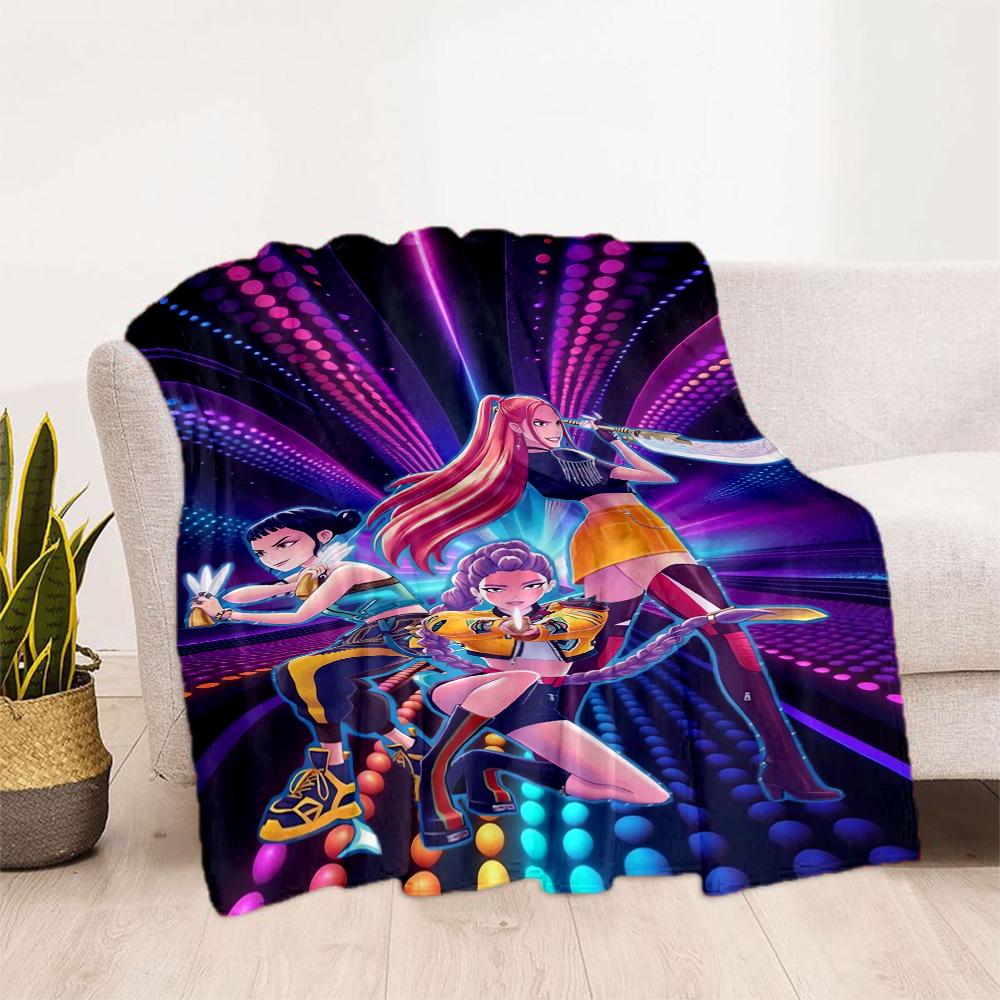 1pc K-Pop Coloring Book Blanket Comfortable Soft Lightweight Multi Seasonal Blanket for Travel Camping Picnics Sofa Office Bedroom Gift Friends