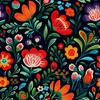 Outdoor Dekostoffe Oxford - Blumen- Dx2077