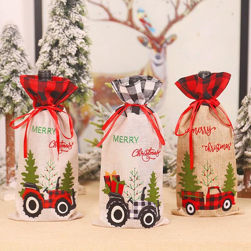 Christmas Wine Bottle Cover Merry Christmas Decorations For Home Christmas Ornament Xmas Table Decor New Year 2026 Navidad Gift
