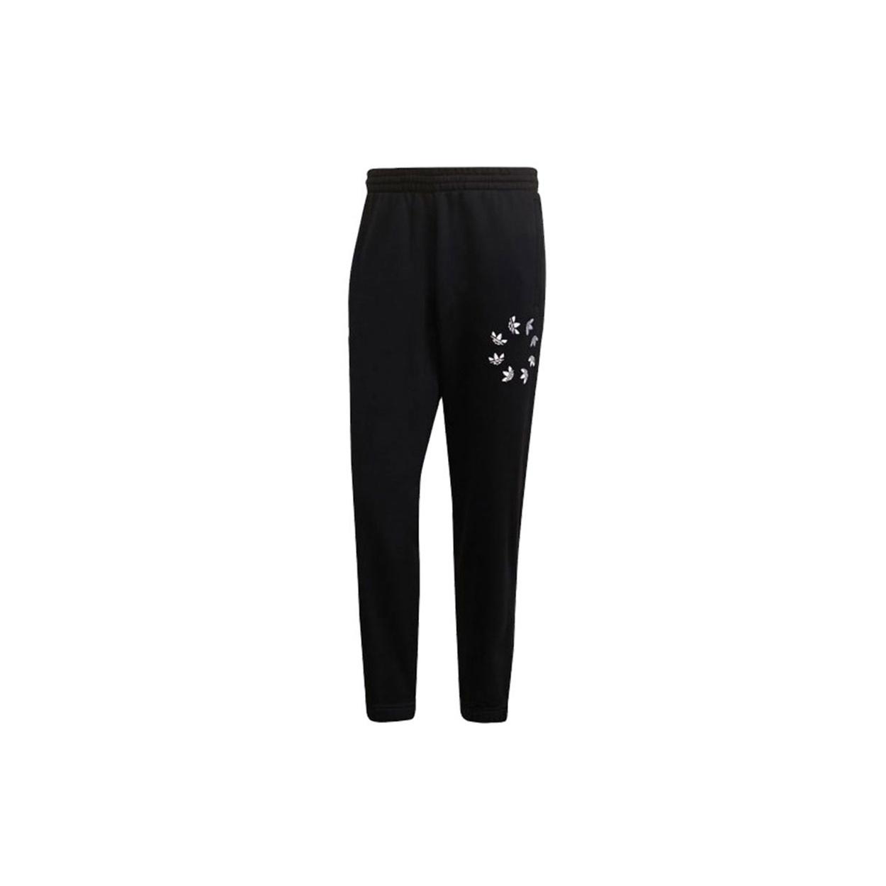 adidas originals Logo Printing Loose Sports Bundle Feet Pants Black Men s H35651 XS