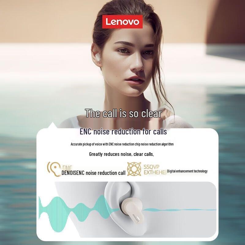 Lenovo True Wireless Bluetooth Earbuds for Music & Gaming