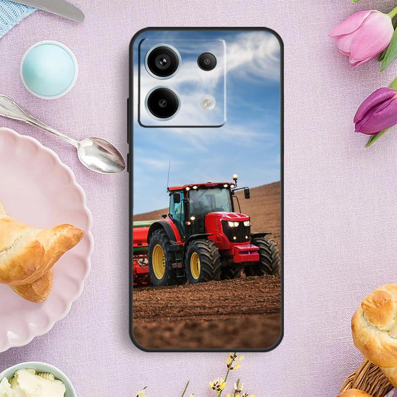 Farm Vehicle Tractor Case For Xiaomi Redmi Note 14 13 9 10 11 12 Pro 12S Cover For Redmi 15C 15 13C 12C 14C 10C