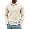 Men's Checkered Knit Pullover Sweater
