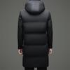 Doudoune à Capuche Mi-Longue pour Homme - Manteau d'Hiver Épais, Chaud et Décontracté