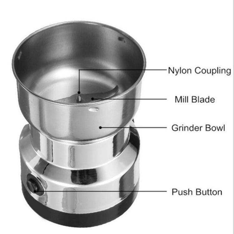 Compact European & US Standard Spice and Coffee Grinder