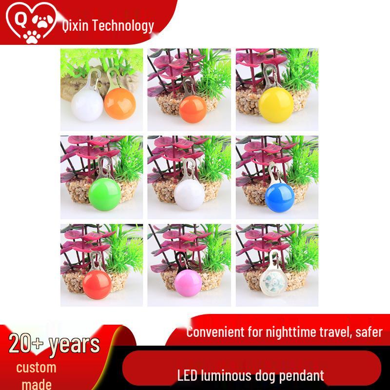 LED Dog Luminous Pendant: Night Light Anti-Lost Pet Accessory OPP Packaging