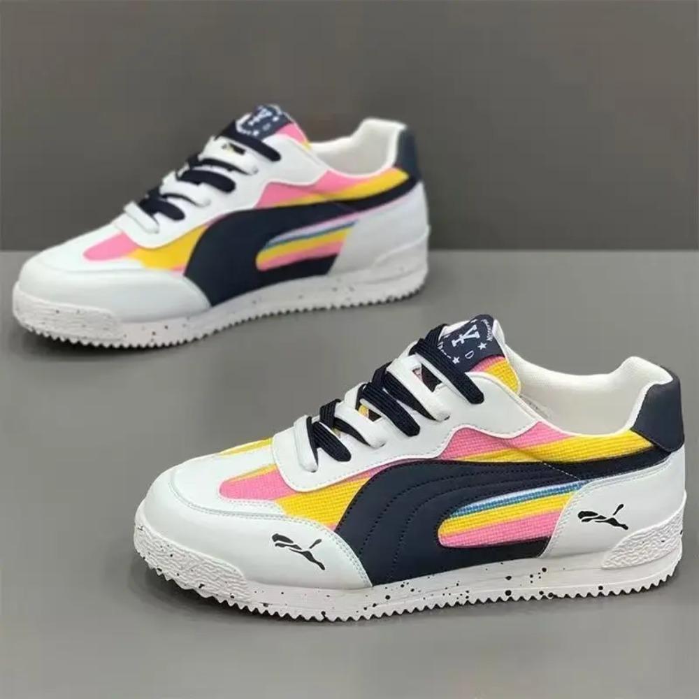 

Повседневная обувь Мужская спортивная обувь Летняя повседневная Толстая подошва Мужская обувь Мягкая и удобная Нескользящая Уличная Модная Обувь для скейтборда 42